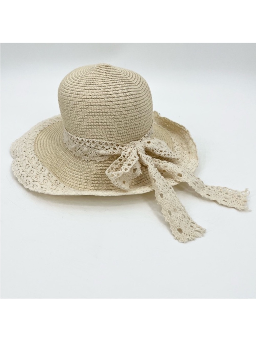 NWT 29 Palms Lace Floppy Summer Beach Hat OS
